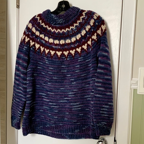 Hand Knitted Fair Isle Sweater - Picture 4 of 9